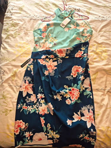 Lipsy green floral - floral, halter