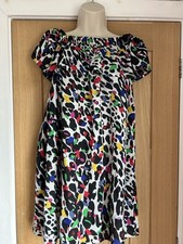 Lovely Rainbow Leopard Print Mini Dress Top Primark 12-14