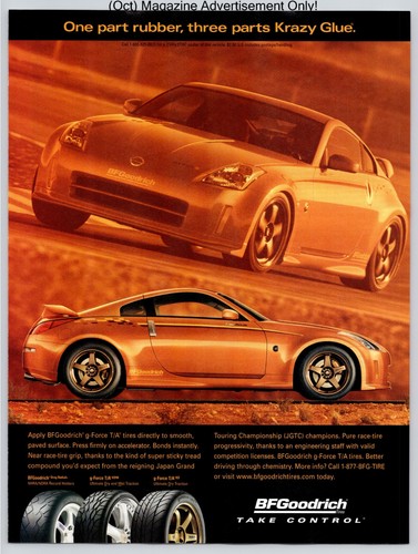 Bfgoodrich tires nissan - nissan, 350z