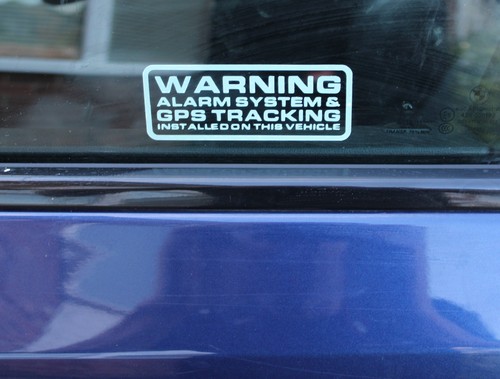 Car alarm stickers - 4,