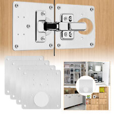 Kitchen Cupboard Door Hinge Repair Kit Plate and Fixing Screws Cabinet Hinges