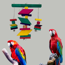 323 Large Wooden Parrot Pet