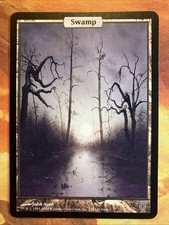 MTG Full Art Swamp Unhinged