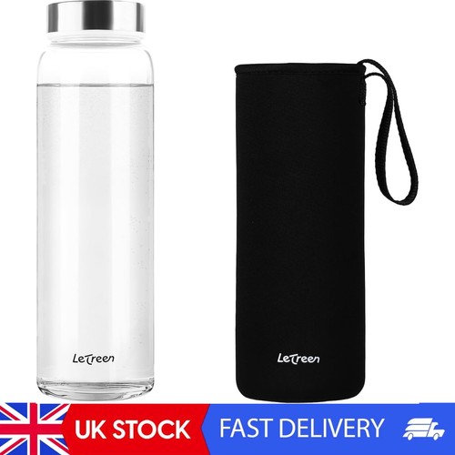 Glass water bottle - bottle, 1