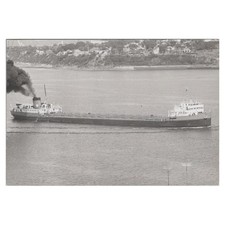 Postcard Cargo Ship Golden