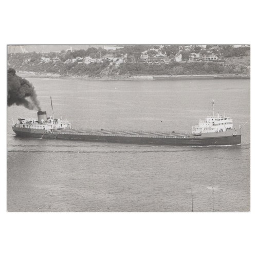 Postcard cargo ship - cargo, golden