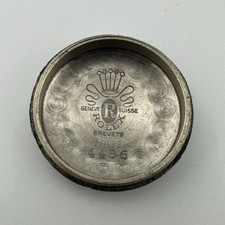 Genuine 1940s Ladies Rolex Oyster Perpetual Bubbleback Case Back Model 4486