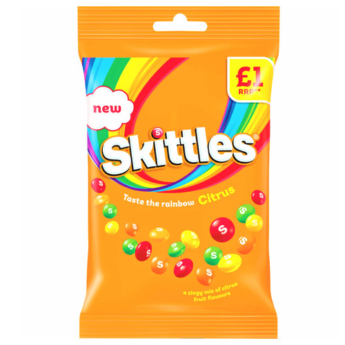 Skittles citrus sweets bag - skittles,
