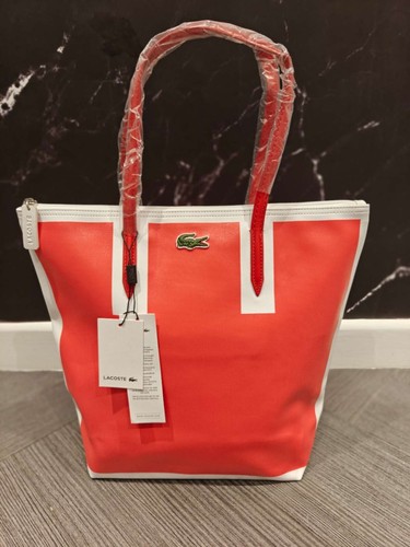 Lacoste tote bag pink colour - lacoste,