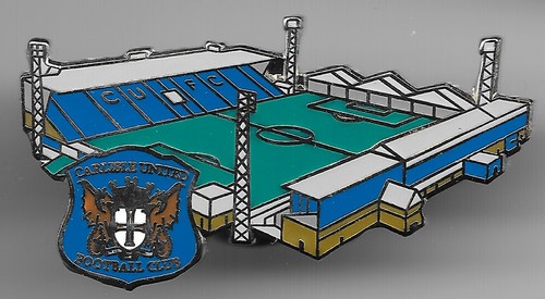 Enamel football stadium badge - football,