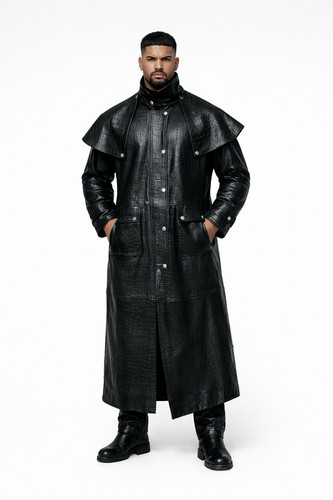 Men black crocodile print - men’s,