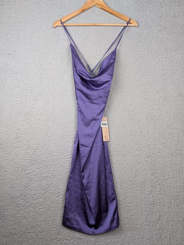 Polly purple satin cowl - oh,
