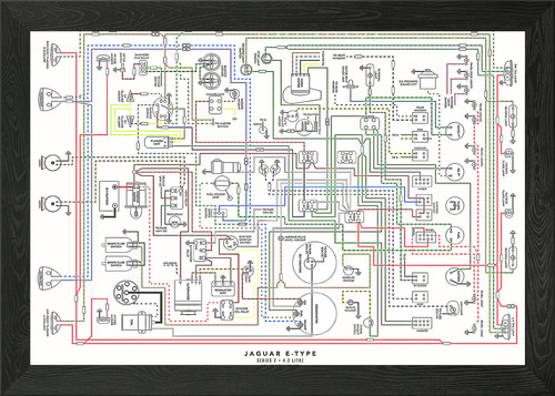 Type jag wiring - e, framed