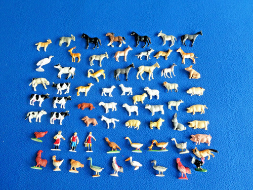 Plastic farm animals figures - farm, +