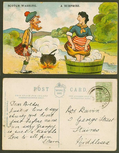 Scottish man washerwoman - scottish,