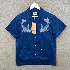 &SONS Shirt Mens Medium Blue