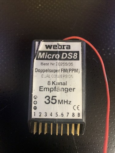 35mhz receiver webra micro - micro, ds8