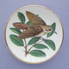 Franklin Porcelain Mini Plate 1981 - Songbirds of the World - Rufous Ovenbird