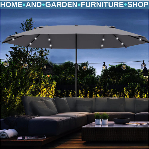Double sided patio parasol - double,