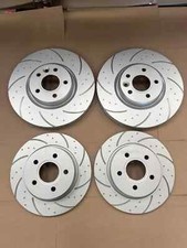 Mini Cooper One D 1.4 1.6 R56 Dimpled Grooved Brake Discs Front Rear