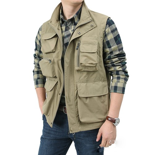 Men waistcoat multi pockets - men,