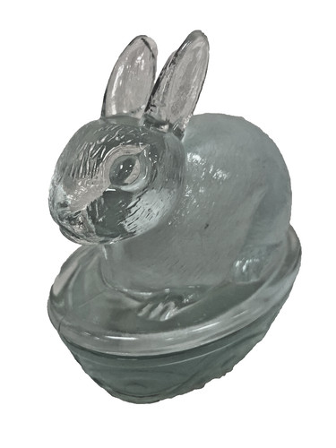 Gac glass bunny rabbit - bunny, nest