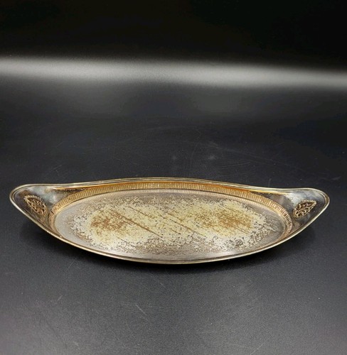 Small antique silver - plate, on