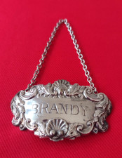 Vintage DECANTER LABEL BRANDY