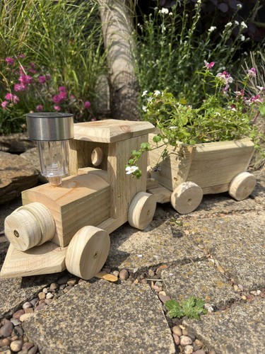 Wooden light train - light,