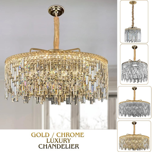 Modern led crystal waterfall - modern,