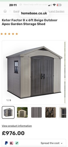 Keter 17197990 8x6ft - , outdoor
