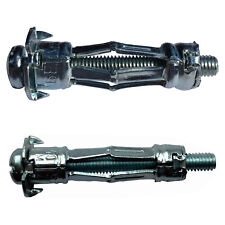 100 Metal Plasterboard Fixing Anchor Plug & Screws 50 M4 & 50 M5 for Cavity Wall