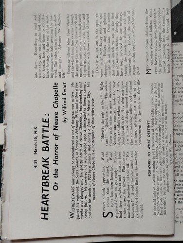 Di29 ephemera 1915 ww1 article - ephemera,
