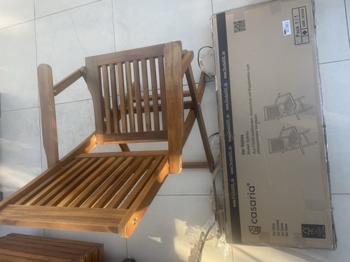 Set folding wooden garden - folding,