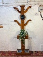 Victorian Oak Hall Tree or