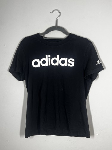 Adidas black fitted shirt - black, t-shirt