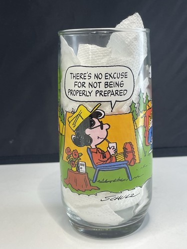 Mcdonald glass cup peanuts - glass,