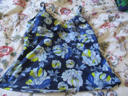 Blue white and yellow flower - white,