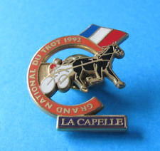 1992 Grand National Du Trot, Sulky Harness Horse Racing Badge. LA CAPELLE. VGC