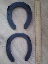 Antique Iron Horse Shoes x2 His and Hers Wedding Gift