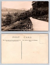 Hathersage Road to Grindleford, Derbyshire - RP Postcard