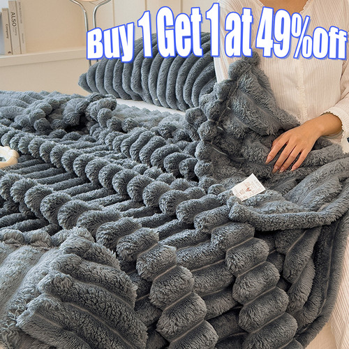 Large ribbed faux fur - faux, warm