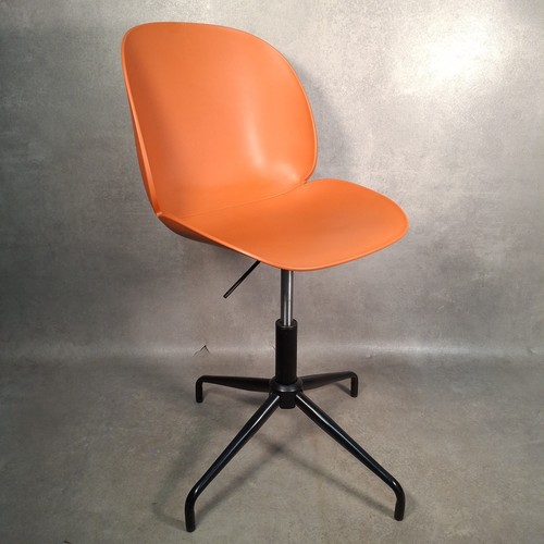 Orange swivel desk chair - swivel,
