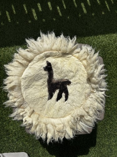 Vintage alpaca llama fur - alpaca,