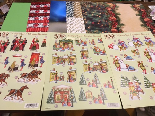 Christmas decoupage - 3d,