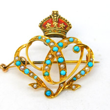 Victorian 15ct Gold, Enamel