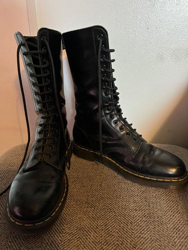 Eyelet martens black - 14,