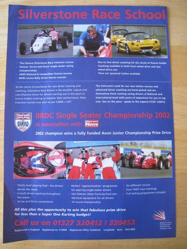 Silverstone race school - school, brdc