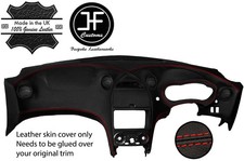 Red stitch dash dashboard - red,