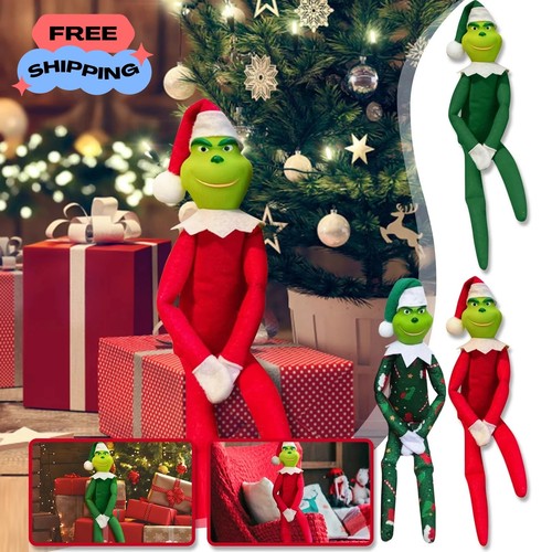 Grinch christmas elf plush - grinch,